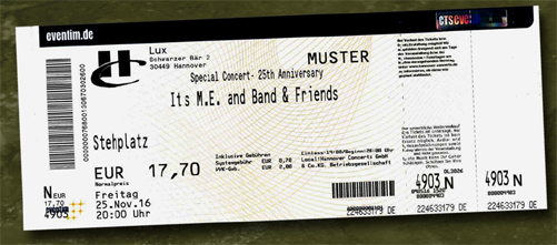Ticket It´s M.E. Lux 2016